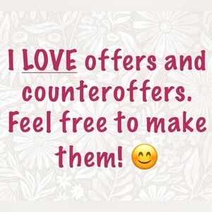 Open to offers & counteroffers (good ole’ fashioned haggling)! :)